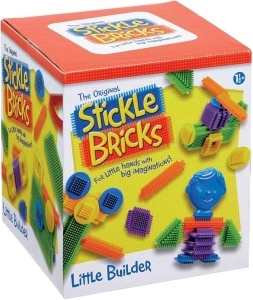 Stickle Bricks Little Builder Construction Set with 30 Pieces- Enhance Creativity and Problem-Solving Skills with Engaging and Durable STEM Toy, Suitable for Ages 18 Months+