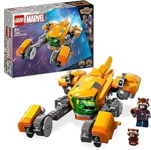 LEGO Marvel Baby Rocket's Ship Set, Guardians of the Galaxy Volume 3 Spaceship Building Toy for 8 Plus Year Old Boys and Girls, with Raccoon & Super Hero Minifigures, Birthday Gift for Kids 76254