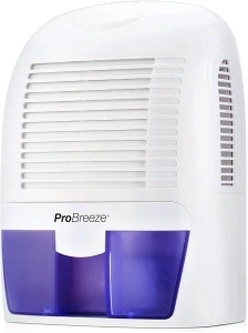 Pro Breeze Dehumidifier 1500ml Portable Air Dehumidifier for Damp, Mould, Moisture in Home, Kitchen, Bedroom, Caravan, Office, Garage, Bathroom, Basement