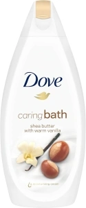 Dove Calming Caring Bath Shea Butter and Warm Vanilla, 450 ml, Packaging may vary