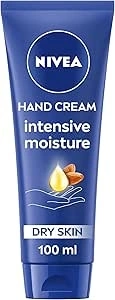 NIVEA Intensive Moisture Hand Cream Nourishing Hand Cream with Almond Oil and Shea Butter, Daily Intensive Moisturising Hand Lotion for Dry Hands, 100ml