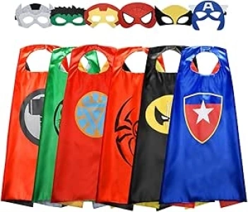 Hikidye Superhero Capes Dress up Costume for Kids, Toys & Perfect Gifts for Boys Girls