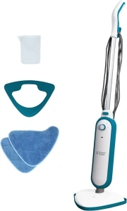 Russell Hobbs RHSM1001-G Steam and Clean Steam Mop White & Aqua - Free 2 year guarantee