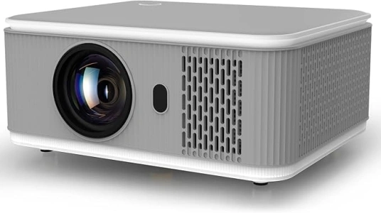 Projector with WIFI and Bluetooth, 4K 1080P Smart Movie Projector 600 ANSl Auto Keystone Quad-Core Compatible for iOS/Android/USB/HDMI/TV Stick