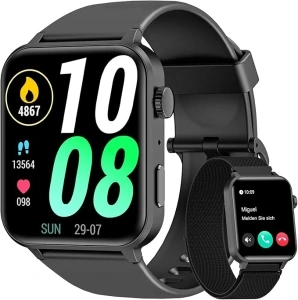 Blackview Smart Watch for Men Women - Answer/Make Calls & AI Voice, 1.85
