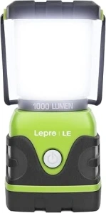 LE Camping Lantern, 1000 Lumen Camping Lights Battery Powered, Dimmable Warm White and Daylight Modes, Battery Lantern for Power Cuts, Emergency Lighting, Suit for Hiking, Fishing, Tents, etc.