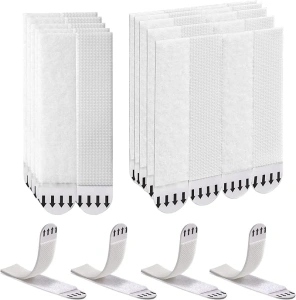 Large Picture Hanging Strips Heavy Duty,30-Pairs(60 Strips)Picture Canvas Hanger No Nails,Photo Frame Stickers for Wall,Hanging Picture Without Nail,Damage Free Adhesive Poster Refill Mounting Strips