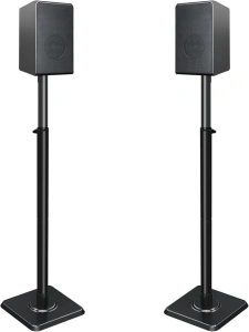 Mounting Dream Speaker Stands Height-Adjustable for Satellites up to 5 kg, Set of 2 Floor Stands