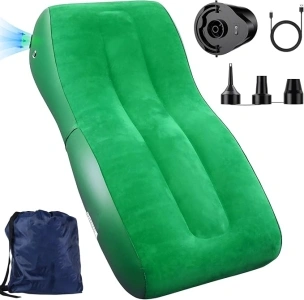 XIAZIR blow up bed，inflatable couch, ultra-wide 90cm luxury car inflatable mattress with built-in pump, comfort top, portable air mattress chair for camping, picnic, hiking, home, camping mats