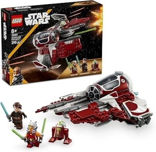 LEGO Star Wars 75401 Ahsoka’s Jedi Interceptor Building Toy Features 2 Minifigures with Lightsabers Incl. Anakin Skywalker, plus an R7-A7 Droid Figure for The Clone Wars Fans, 8+ Year Old Boys & Girls