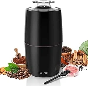 KYG Electric Coffee Grinder 300 W Motor 70 g Capacity Grinders Safety Lock with 304 Stainless Steel Blades Grinder Low Noise 45 dB for Nuts, Spices, etc