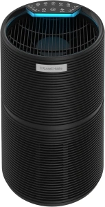 Russell Hobbs Air Purifier for Bedroom Home 280m ³/h CADR, 99.95% Carbon Filter Captures Bacteria, Allergies Odour, Dust, LED Touch Control Display, Clean Air Style Black RHAP2831B