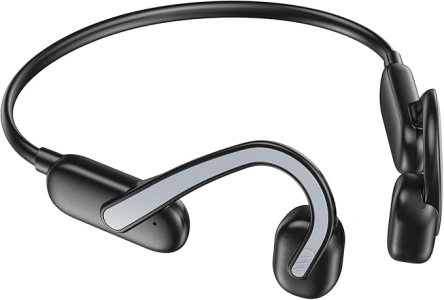 Bone Conduction Headphones Bluetooth 5.3 Open-Ear Headphone with Mic IPX6 Waterproof Dustproof Sports Headphones for Cycling, Running, Climbing, Fitness, Hiking, Walking
