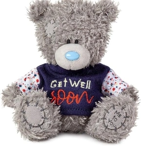 Me to You Tatty Teddy Get Well Soon 10cm Plush Bear - Official Collection Me to You