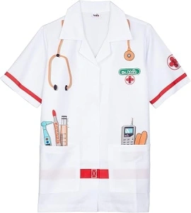 Theo Klein 4614 Doctor's White Coat I Outfit I Dimensions: Length Approximate 55 cm I Toy for Children Aged from 3 to Approximate 6 Years