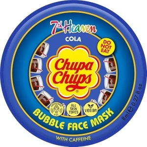 7th Heaven Chupa Chups Cola Bubble Face Mask with Caffeine