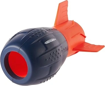 Aerobie Super Sonic Fin Catch Football Soft Toy Outdoor Toy for Children and Adults Ages 8+ (Blue/Orange)