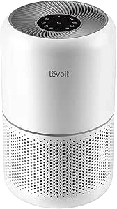 Levoit Air Purifier for Home Bedroom with HEPA & Carbon Filters CADR 187 m³/h, 80m², removes Pollen Allergies Dust Smoke, Air Cleaner with Timer, Quiet 24dB Sleep Mode, Core 300