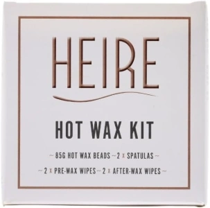 Heire Hot Wax Kit | Professional At-Home Hair Removal | Strip-Free Wax for Precise Hair Removal on Face, Brows, Bikini, and Underarms | Salon-Quality Results