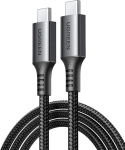 UGREEN USB C to USB-C Charger Cable 100W 5A Type C to C Fast Charging Compatible with MacBook Pro/Air, HP, Dell, iPad Pro 2024, iPhone 16 Pro Max, Galaxy S24 (2M)