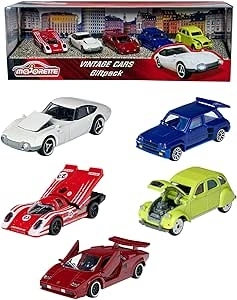 PACK OF 5 VINTAGE EDITION COLLECTOR COLLECTOR CARS, ASSORTED MODEL AND ASSORTED COLOR