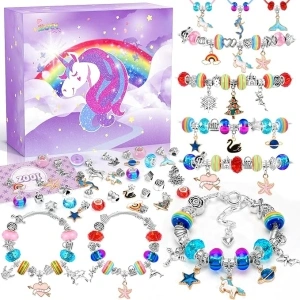 ZOOI Unicorn Gifts for Girls Gifts for Teenage Girls, Gifts for 5-13 Year Old Girls Birthday Presents Jewellery Bracelet Making Kits for Girls Arts and Crafts for Kids Stocking Fillers for Girls Toys