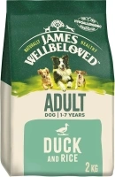 James Wellbeloved Adult Duck & Rice 2 kg Bag, Hypoallergenic Dry Dog Food