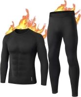 BENNIES Thermal Underwear Mens Set Mens Thermals Top and Bottoms Long Sleeve Tops Long Johns Thermal Base Layer Mens Thermals Men