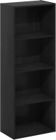 Furinno Luder 4-Tier Open Shelf Bookcase, Blackwood