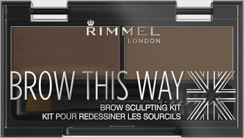 Rimmel London Brow This Way Eyebrow Powder Sculpting Kit, 2.4g