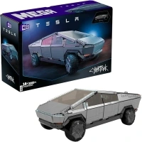 MEGA Tesla Vehicle Building Toy for Adults, Cybertruck Collector Truck with 3283 Pieces and Accessories, GWW84