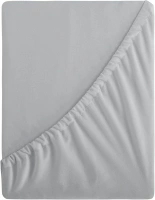 Aisbo King Size Fitted Sheet Grey - Extra Deep Pocket Bed Sheet 16 inch 40 cm - Microfiber Bottom Sheet, 150x200cm