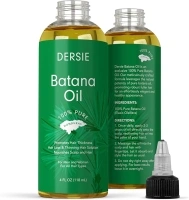 Dersie Batana Oil: Batana Oil for Hair Growth Dr Sebi - 100% Pure & Natural Raw Batana Oil from Honduras - For Thicker & Stronger Hair - 4 FL OZ