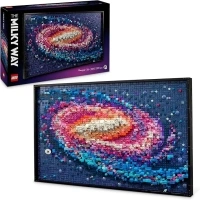 LEGO Art The Milky Way Galaxy Set, Space Model Kit for Adults to Build, Creative Activity for Design Lovers, Home Office Décor Idea for Living Room, Astronomy Gift for Men, Women, Him or Her 31212