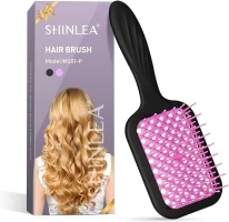 Hair Brush, SHINLEA Detangling Hair Brush Curly Hair brushs For Wet & Dry Hair, Scalp Massage Detangler Brush, Speed Dry Vented Detangle Hair Brush for Women, Men, kids(01)