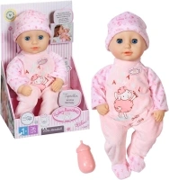 Baby Annabell 709870 Little Annabell-36cm Soft Bodied Pretend Feeding-Suitable for Children Aged 1+ Years-Perfect Toddlers-Includes Doll, Bottle and Outfit, Blue,pink