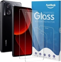 Natbok 2 Pack Tempered Glass for Xiaomi 13T Screen Protector,9H Hardness,Ultra Resistant,Anti-Fingerprints,No Bubbles,HD-Clear,Full Coverage Phone Film for Xiaomi 13T [Easy Install]