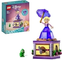 LEGO Disney Princess Twirling Rapunzel Buildable Toy with Diamond Dress Mini-Doll and Pascal the Chameleon Figure, Collectible Toys for Kids, Girls & Boys 43214