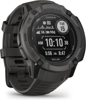 Garmin Instinct 2X SOLAR, Large Rugged GPS Smartwatch, Built-in Sports Apps and Health Monitoring, Solar Charging and Ultratough Design Features, Graphite