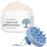 Scalp Scrub, Scalp Exfoliator Scrub for Dandruff Treatment, Scalp Treatment for Dry Itchy scalp, Hair Scrub for Deep Cleansing and Hair Care, Anti Dandruff Shampoo Includes Scalp Massager