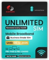 EE 5G Unlimited Data Sim Card - Preloaded each month until 8th DECEMBER 2025 - No Contract & One-off payment - Business-Grade Data Perfect for Wifi Routers, Tablets & Phones. (Expiry December 2025)