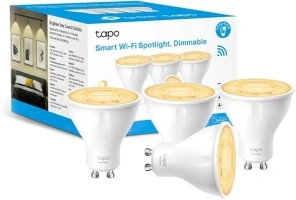 Tapo Smart Warm Dimmable GU10 LED Bulbs, 1-100% Dimmable Wi-Fi LED Spotlight Bulbs, Remote Control, Energy Saving, Works with Alexa & Google, No hub required Tapo L610(4-pack) [Energy Class D]