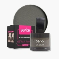 Sevich Hairline Powder，Instantly Conceals Hair Loss, Root Touch up Powder, Hair Shadow Toppers for Women & Men, Touch Up for Thinning Gray Hair, Windproof & Sweatproof, Grey