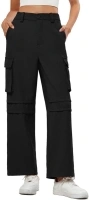 JASAMBAC Womens Cargo Trousers Casual Combat Trousers Cargo Pants High Waist Work Trousers Walking Trousers Ladies Lounge Pants Outdoor Streetwear