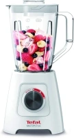 Tefal Blendforce Blender,2 Litre Plastic Jug,1.25 Litre Effective Capacity,600W,4 Removable Stainless Steel Blades,Smoothie Blender,Ice Crush,2 Speeds + Pulse Kitchen Blender,White,Milkshakes BL420140