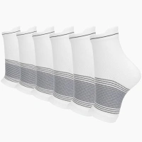 srclo 3 Pairs Neuropathy Socks, Plantar Fasciitis Socks for Womens and Mens, Ankle Compression Breathable Anti-Slip Socks（SIZE：M 3-5 L 6-8 XL 9-11）.