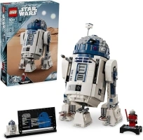 LEGO Star Wars R2-D2 Model Set, Buildable Toy Droid Figure for 10 Plus Year Old Boys & Girls, with Darth Malek Minifigure and Decoration Plaque, Father