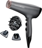 Remington Keratin Protect Hair Dryer (Infused with Keratin and Almond Oil for Smooth, Healthy Looking Hair, Powerful, Fast, Diffuser, 2 Concentrators - Super Slim & Fast-Drying, Ionic, 2200W) AC8008