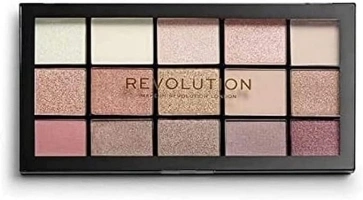 Revolution Beauty London, Reloaded, Eyeshadow Palette, Highly Pigmented, Matte and Shimmer Finishes, Iconic 3.0, 15 Shades, 15 x 0.03 oz/1.10 g