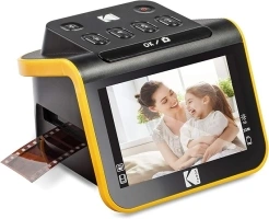 Kodak Digital Film Scanner, Film and Slide Scanner with 5” LCD Screen, Convert Color & B&W Negatives & Slides 35mm, 126, 110 Film to High Resolution 22MP JPEG Digital Photos, Black